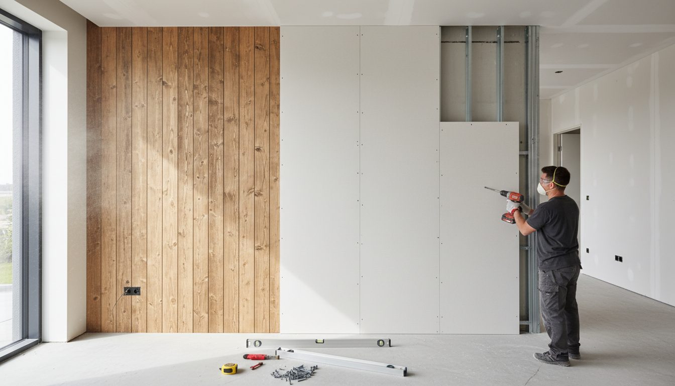 découvrez comment recouvrir facilement un lambris avec du placo grâce à notre guide étape par étape, pour obtenir un mur lisse et moderne.