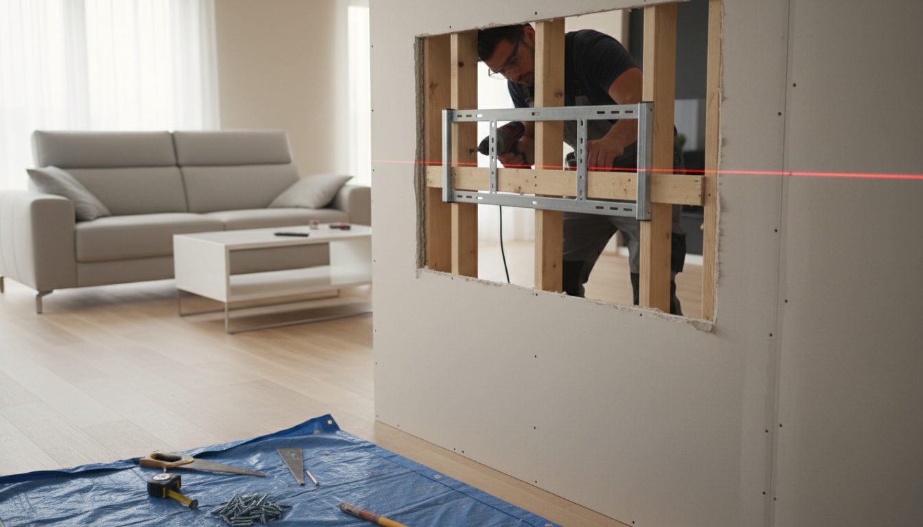 découvrez les étapes essentielles pour renforcer un mur en placo afin de supporter en toute sécurité une télévision lourde. conseils pratiques et astuces de fixation.